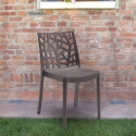 Moderner stapelbarer Bar-Garten-Restaurant-Stuhl Matrix BICA Lagerbestand