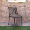 Moderner stapelbarer Bar-Garten-Restaurant-Stuhl Matrix BICA Lagerbestand