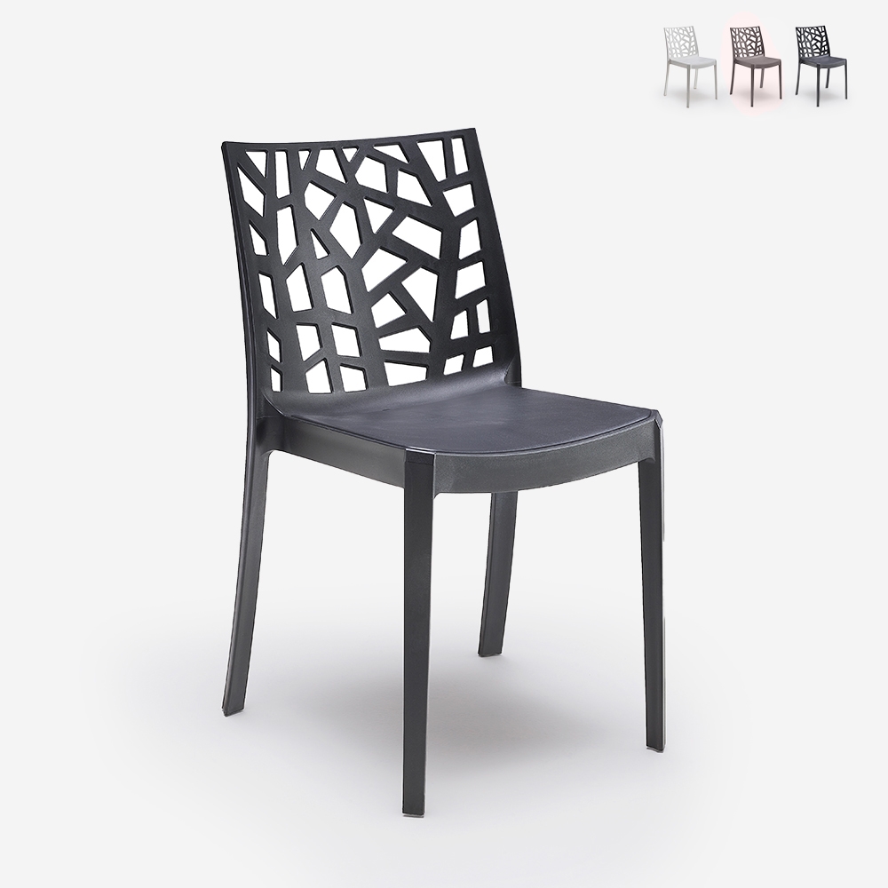 Moderner stapelbarer Bar-Garten-Restaurant-Stuhl Matrix BICA