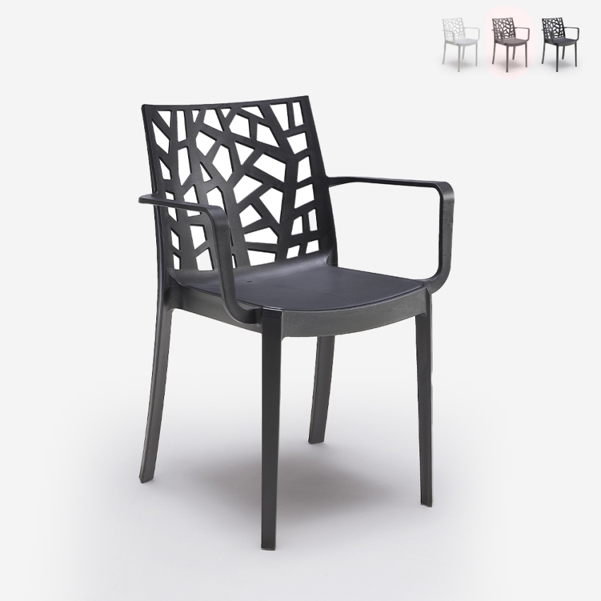 Gartenstuhl für den Außenbereich mit Armlehnen modern Matrix Armchair BICA