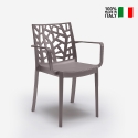 23er Set Matrix Armchair BICA Gartenstühle mit Armlehnen aus Polypropylen Auswahl