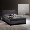Groß Einzelbett Französisch 120x190 cm Kunstleder Kopfende Lattenrost Lausanne Aktion