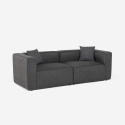 Sofa 3-Sitzer modular modern für Wohnzimmer aus Stoff Neko Maße