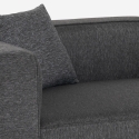 Sofa 3-Sitzer modular modern für Wohnzimmer aus Stoff Neko 