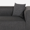 Sofa 3-Sitzer modular modern für Wohnzimmer aus Stoff Neko 