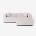 Modulares 3-Sitzer-Halbinsel-Ecksofa aus Stoff Rylos Sales