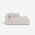 Modulares 3-Sitzer-Halbinsel-Ecksofa aus Stoff Rylos Lagerbestand