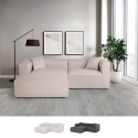 Sofa 3-Sitzer modular Halbinsel Ecke aus Stoff Lorys Aktion