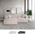 Sofa 3-Sitzer modular Halbinsel Ecke aus Stoff Lorys Aktion