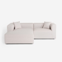 Sofa 3-Sitzer modular Halbinsel Ecke aus Stoff Lorys Sales