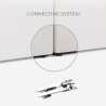 Sofa 3-Sitzer modular Halbinsel Ecke aus Stoff Lorys 