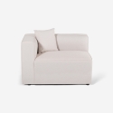 Modulares 3-Sitzer-Halbinsel-Ecksofa aus Stoff Rylos Auswahl
