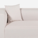 Modulares 3-Sitzer-Halbinsel-Ecksofa aus Stoff Rylos Maße