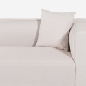 Sofa 3-Sitzer modular Halbinsel Ecke aus Stoff Lorys Eigenschaften