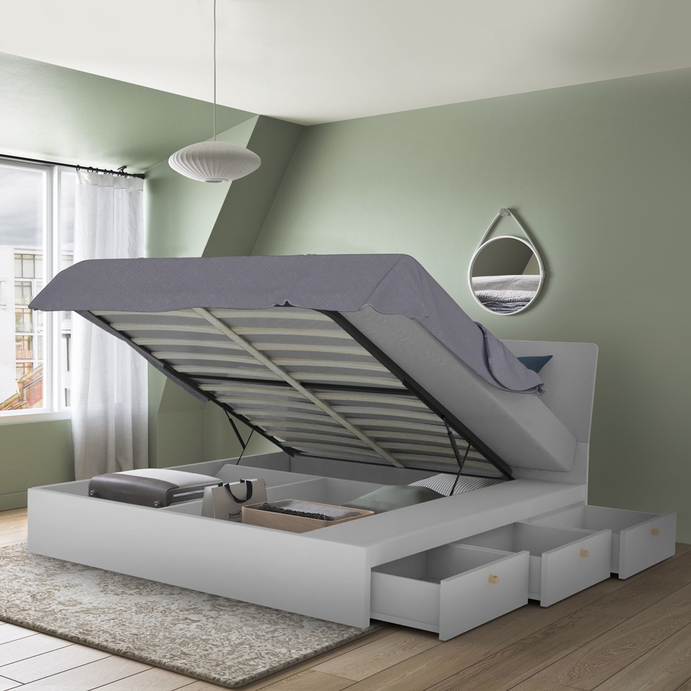 DESIGN DOPPEL BETT LATTENROST METALRAHMEN outlet STAURAUM NEU!