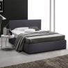 Komplettes Große Einzelbett mit Bettkasten Stoff Holz mit Bettrost 80x190 cm Basel Aktion