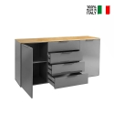 Moderne Kommode für Küche, Wohnzimmer, Esszimmer mit 4 Schubladen und 2 Türen  Klihe. Verkauf