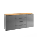 Moderne Kommode für Küche, Wohnzimmer, Esszimmer mit 4 Schubladen und 2 Türen  Klihe. Angebot