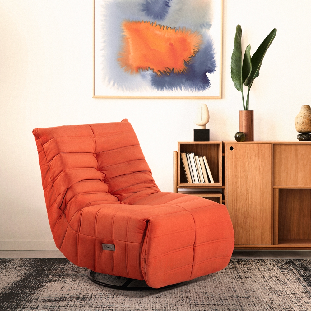  Sara: Elektro-Relaxsessel mit modernem Design und USB-Ladegerät, verstellbar
