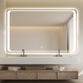 Badezimmerspiegel 130x80cm rechteckig LED-hinterleuchtet Morgen XL Aktion