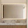 Badezimmerspiegel 130x80cm rechteckig LED-hinterleuchtet Morgen XL Angebot