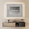 Badezimmerspiegel 130x80cm rechteckig LED-hinterleuchtet Morgen XL Rabatte