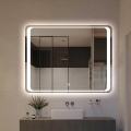 Badezimmerspiegel 70x90cm LED-hinterleuchtet rechteckig Morgen L Aktion