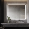 Badezimmerspiegel 70x90cm LED-hinterleuchtet rechteckig Morgen L Angebot