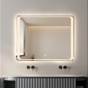Badezimmerspiegel 70x90cm LED-hinterleuchtet rechteckig Morgen L Sales