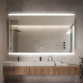 Badezimmerspiegel 130x80cm rechteckig LED-hinterleuchtet Krona XL Aktion