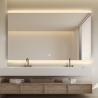Badezimmerspiegel 130x80cm rechteckig LED-hinterleuchtet Krona XL Angebot