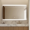 Badezimmerspiegel 130x80cm rechteckig LED-hinterleuchtet Krona XL Sales