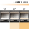 Badezimmerspiegel 130x80cm rechteckig LED-hinterleuchtet Krona XL Katalog