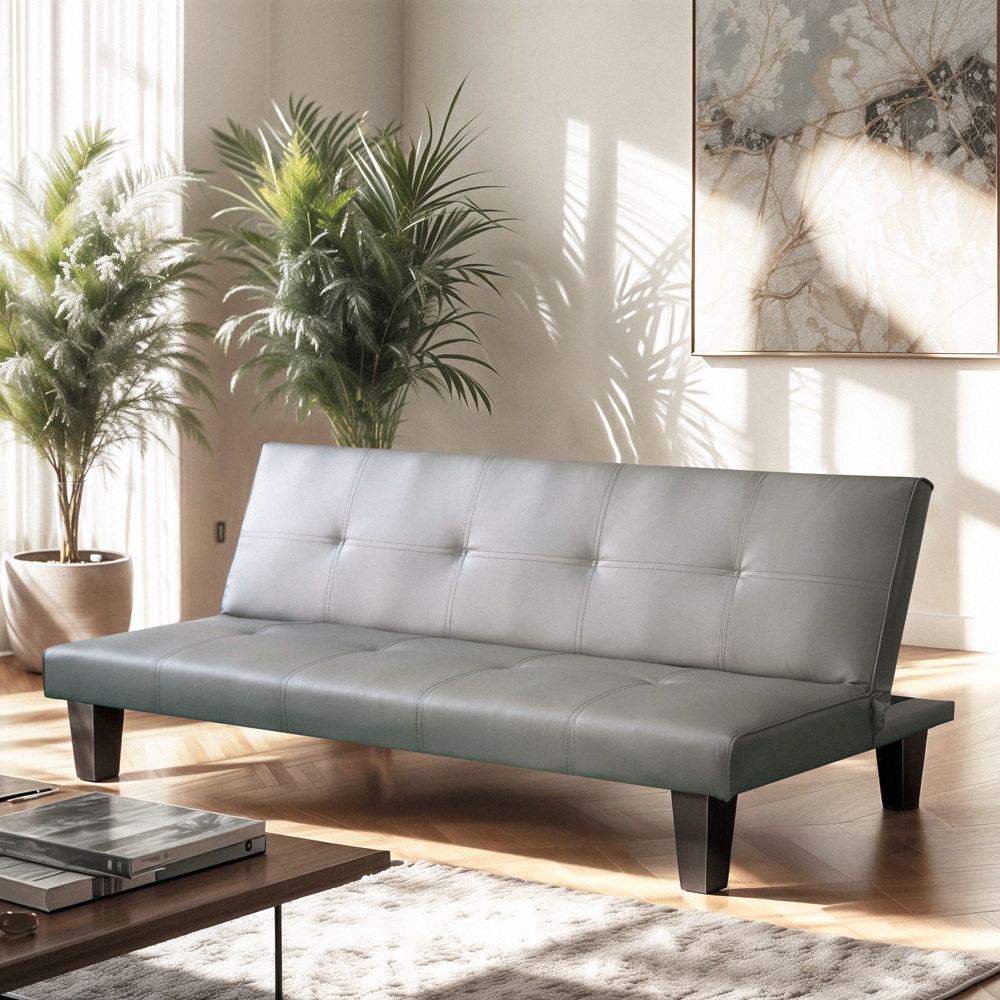 2-Sitzer Schlafsofa ausklappbar click clac modernes Design Kunstleder Neluba Lux Aktion 2-Sitzer Schlafsofa ausklappbar click clac modernes Design Kunstleder Neluba Lux Aktion