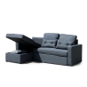 3-Sitzer-Eckschlafsofa für Wohnzimmer und Lounges Smeraldo 