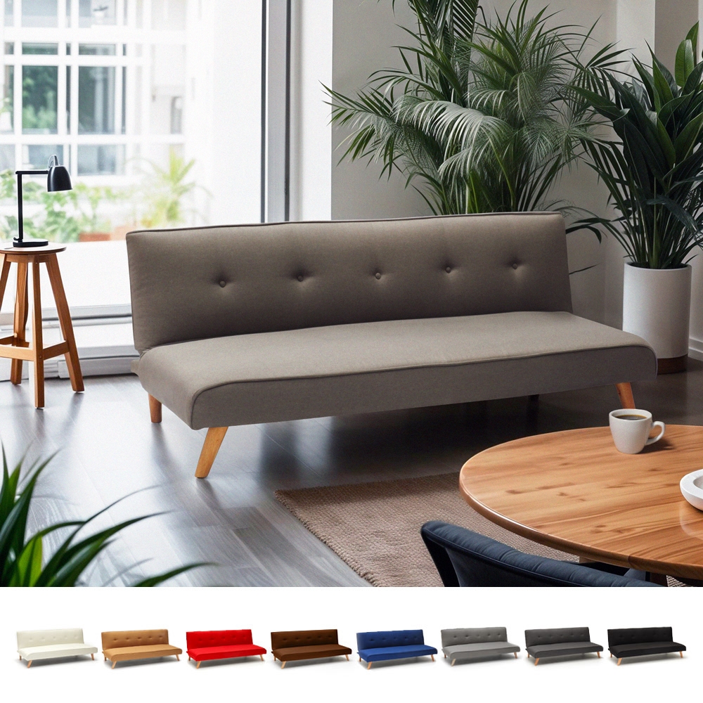 Schlafsofa 2-Sitzer aus Stoff für Wohnzimmer Design Larimar