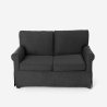 Epoque Modernes 2-Sitzer-Sofa im klassischen Design für Wohnzimmer aus Stoff 