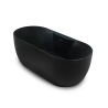 Freistehende ovale mattschwarze Badewanne 170x75cm Heraklia Dark Verkauf