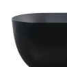 Freistehende ovale mattschwarze Badewanne 170x75cm Heraklia Dark Sales