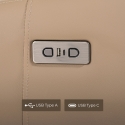 Elektrischer Relaxsessel verstellbar modernes Design mit USB Jennifer Katalog
