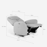 Elektrischer Relaxsessel verstellbar modernes Design mit USB Jennifer Lagerbestand