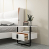 Nachttisch mit kabelloser LED-Lampe und Schublade Klaas Rabatte