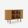 Anrichte vintage mit 2 Holzschiebetüren 120cm für Wohnzimmer Ambis Rabatte