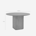 Esstisch 120 cm schwarz, rund aus Holz für Küche und Wohnzimmer Tiwit Auswahl