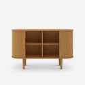 Anrichte vintage mit 2 Holzschiebetüren 120cm für Wohnzimmer Ambis Lagerbestand