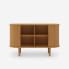 Anrichte vintage mit 2 Holzschiebetüren 120cm für Wohnzimmer Ambis Lagerbestand