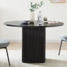 Esstisch 120 cm schwarz, rund aus Holz für Küche und Wohnzimmer Tiwit Sales