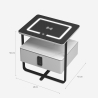 Nachttisch mit kabelloser LED-Lampe und Schublade Klaas Katalog