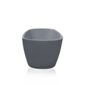 Moderne freistehende Badewanne 170x78cm oval matt grau Idra Moon Angebot