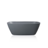 Moderne freistehende Badewanne 170x78cm oval matt grau Idra Moon Sales